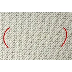 Tapis NANO FH92A blanc, parfait pour les chambres et les salons modernes