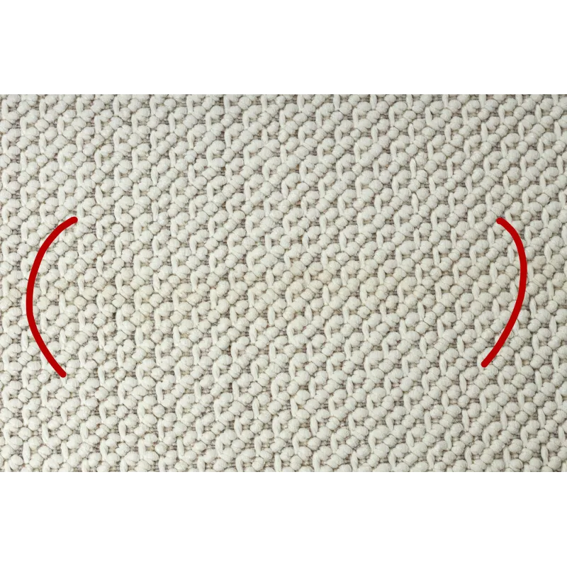 Tapis NANO FH92A blanc, parfait pour les chambres et les salons modernes