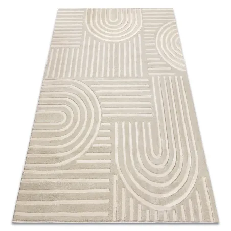 Dywan BALANCE 1918 taupe - Geometryczny, strukturalny, glamour 