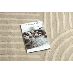 Dywan BALANCE 1918 taupe - Geometryczny, strukturalny, glamour 