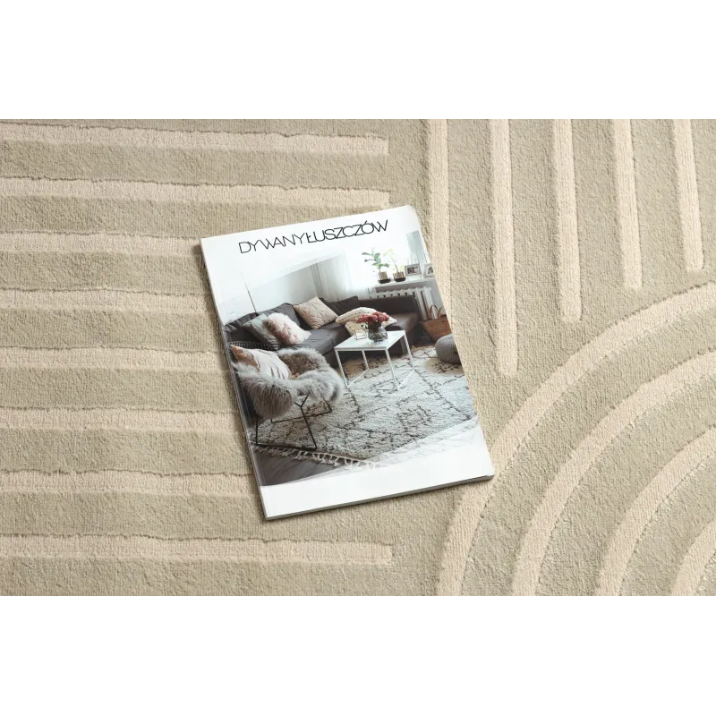 Dywan BALANCE 1918 taupe - Geometryczny, strukturalny, glamour 