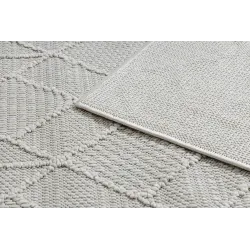 Dywan JERSEY 19231 krem - Geometryczny pętelkowy, strukturalny BOHO - 2 GATUNEK