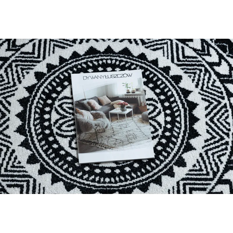 Dywan FUN Napkin serweta koło - czarny - 2 GATUNEK