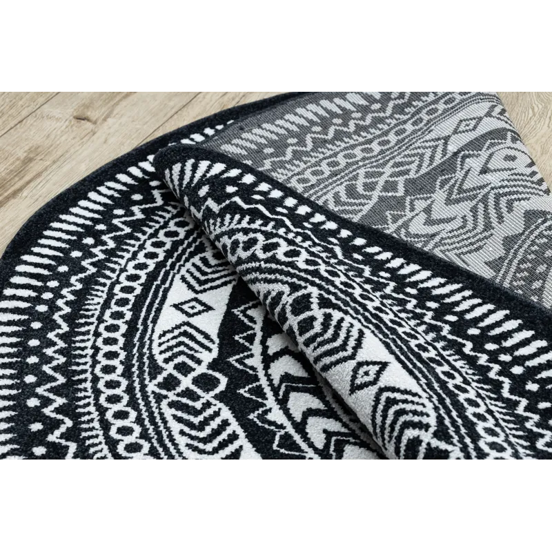 Dywan FUN Napkin serweta koło - czarny - 2 GATUNEK