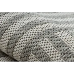 Dywan ORGANIC 2131 sizal Geometryczny ecru / szary - naturalny, nowoczesny nieregularny kształt