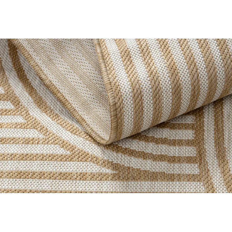 Dywan ORGANIC 2131 sizal Geometryczny ecru / naturalny - nowoczesny nieregularny kształt