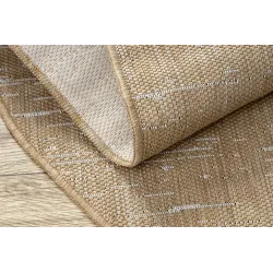 Dywan ORGANIC 2739 sizal Kamień naturalny / ecru - nowoczesny nieregularny kształt
