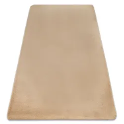 Tapis BUNNY Macchiato Beige Foncé IMITATION FOURRURE LAPIN
