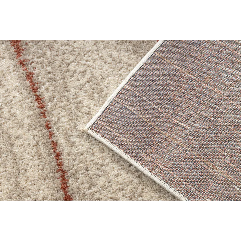 Dywan FUSION 1617 krem / terakota - Fale, nowoczesny, abstrakcyjny
