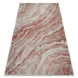 Tapis FUSION 9776 beige / terracotta - Abstraction, moderne, géométrique