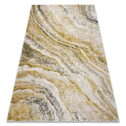 Tapis FUSION 9776 crème / blanc / jaune - Abstraction, moderne, abstrait