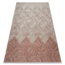 Tapis FUSION 9775 crème / terracotta - Géométrique, moderne, abstrait