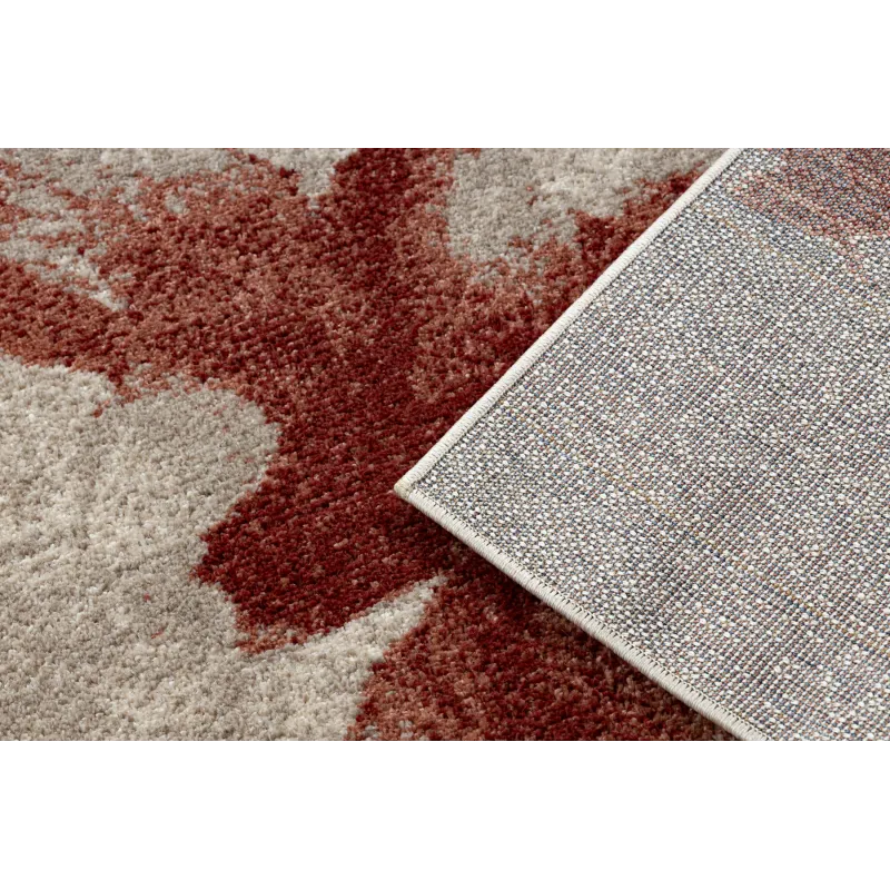 Dywan FUSION 8259 krem / bordo - Kwiaty, nowoczesny, abstrakcyjny