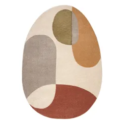 Tapis FUSION 5706 crème / terracotta Shape - Géométrique, moderne, abstrait, irrégulier