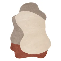 Dywan FUSION 5710 krem / terakota Shape - Abstrakcja, nowoczesny, abstrakcyjny, nieregularny
