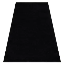 Tapis ETON PLUS noir uni, monochrome, lisse