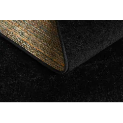 Dywan ETON PLUS czarny jednolity, jednokolorowy, gładki
