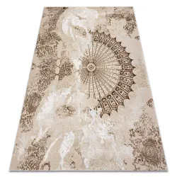 Tapis ALLURE 5715 Abstraction - Structuré, élégant, glamour beige / blanc