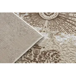 Dywan ALLURE 5715 Abstrakcja - Strukturalny, stylowy, glamour beż / biały