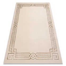 Tapis ALLURE 1907 Grecque, cadre - Structuré, élégant, glamour beige