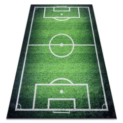 Tapis lavable BAMBINO 58690 Terrain de jeu, ballon de football pour enfants antidérapant - vert
