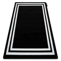 Tapis HAMPTON Cadre noir - 2e CHOIX