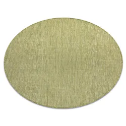 Tapis EN CORDE SISAL SION rond A5165A Mélange tissage plat vert