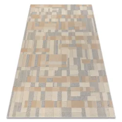 Tapis FLUX 461.117.SA130 laine OSTA - Géométrique, structurel, loft beige / gris