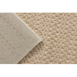 Dywan FLUX 461.139.SA130 wełniany OSTA - Geometryczny, strukturalny, loftowy beż / krem