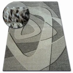 Tapis SHADOW 8594 en nuances de gris et beige clair, tapis moderne