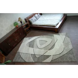 Tapis moderne SHADOW 8594 en gris et beige clair