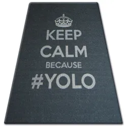 TAPIS EN CORDE SISAL FLOORLUX 20276 YOLO noir / argentin