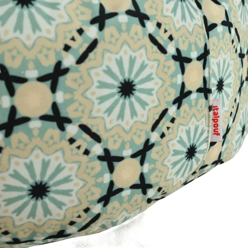 Pouf Repose-pieds Rond - Tissu Imprimé Premium – vue 91