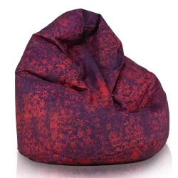 Pouf Poire L pour enfants - Tissu Imprimé Premium