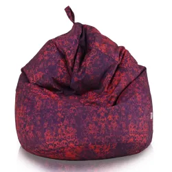 Pouf Poire L pour enfants - Tissu Imprimé Premium – vue 178