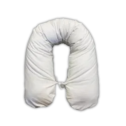 Housse oreiller bébé blanc 25x145 cm