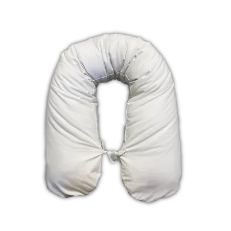 Housse oreiller bébé blanc 25x145 cm en tissu doux