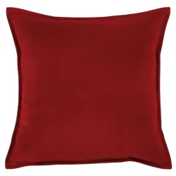 Coussin décoratif Plyš 45x45 cm en tissu doux rouge