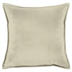 Coussin décoratif Plyš 45x45 cm en couleur perle, idéal pour le salon