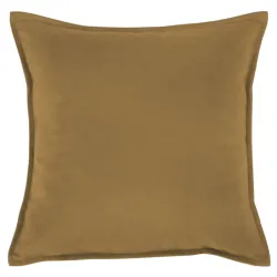 Coussin décoratif Peluche 45x45 cm en tissu doux beige