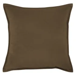 Coussin décoratif Plyš 45x45 cm en tissu doux marron