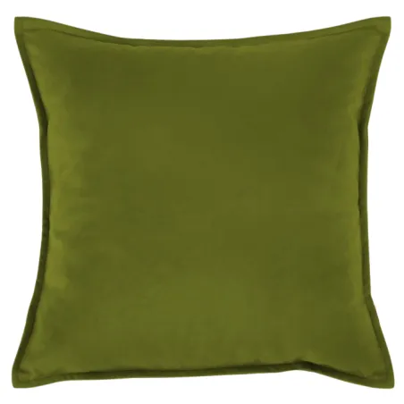 Coussin décoratif Plyš 45x45 cm en tissu doux vert