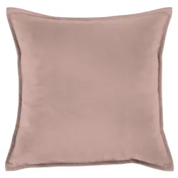 Coussin décoratif en rose poudré 45x45 cm en tissu peluche doux