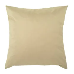 Coussin décoratif beige 45x45 cm pour l'extérieur en tissu doux