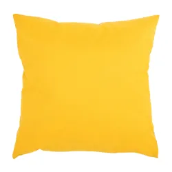 Coussin décoratif jaune 45x45 cm pour extérieur, accessoire de jardin élégant
