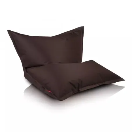 Coussin de relaxation marron en polyester, idéal pour se détendre