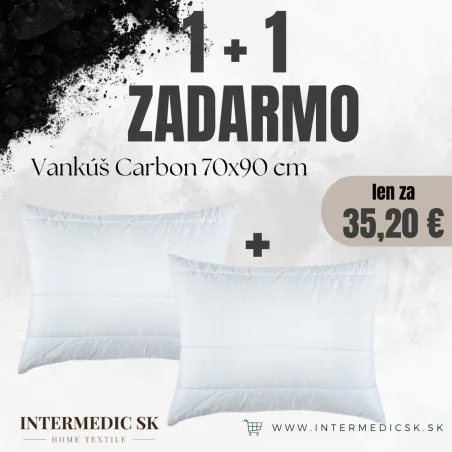 Oreiller Antistress Carbon 70×90 cm – hypoallergénique, oreiller deluxe confortable