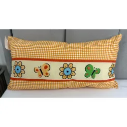Oreiller enfant 40x23 cm Papillons et Fleurs