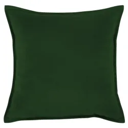 Coussin décoratif en peluche 45x45 cm - Vert foncé, tissu doux