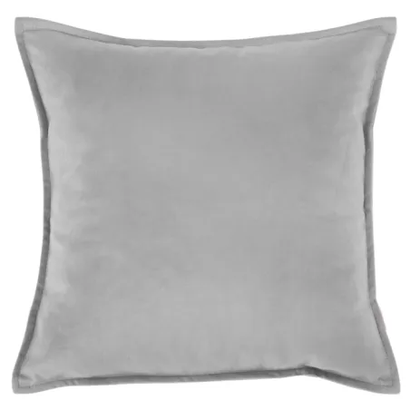 Coussin décoratif Plyš 45x45 cm en gris clair, parfait pour la décoration du salon